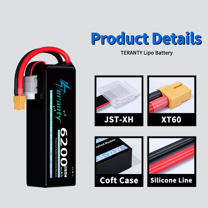 TERANTY 6S 6200mAh Lipo Batter - đánh giá và giá Drone Racing Battery