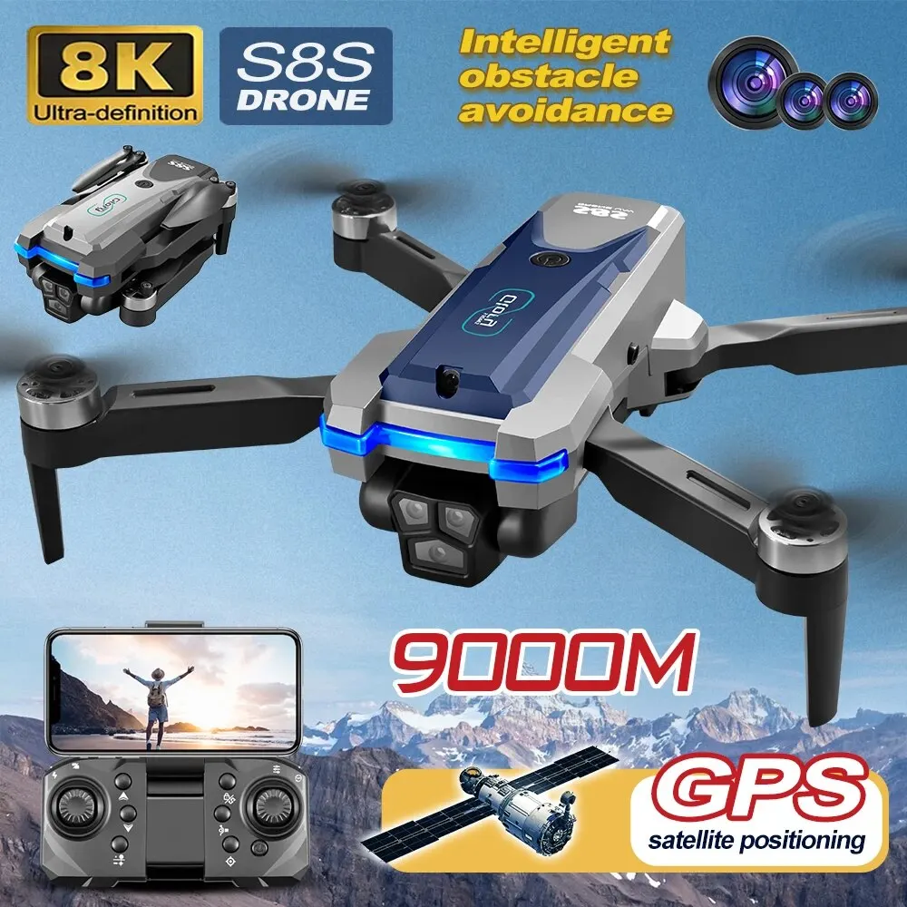 S8S GPS Drone 5G Wifi 8K HD Du - đánh giá và giá Drone Racing Camera
